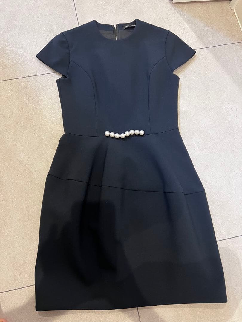 YOKO CHAN ヨーコチャン パール ネイビー 36 結婚式