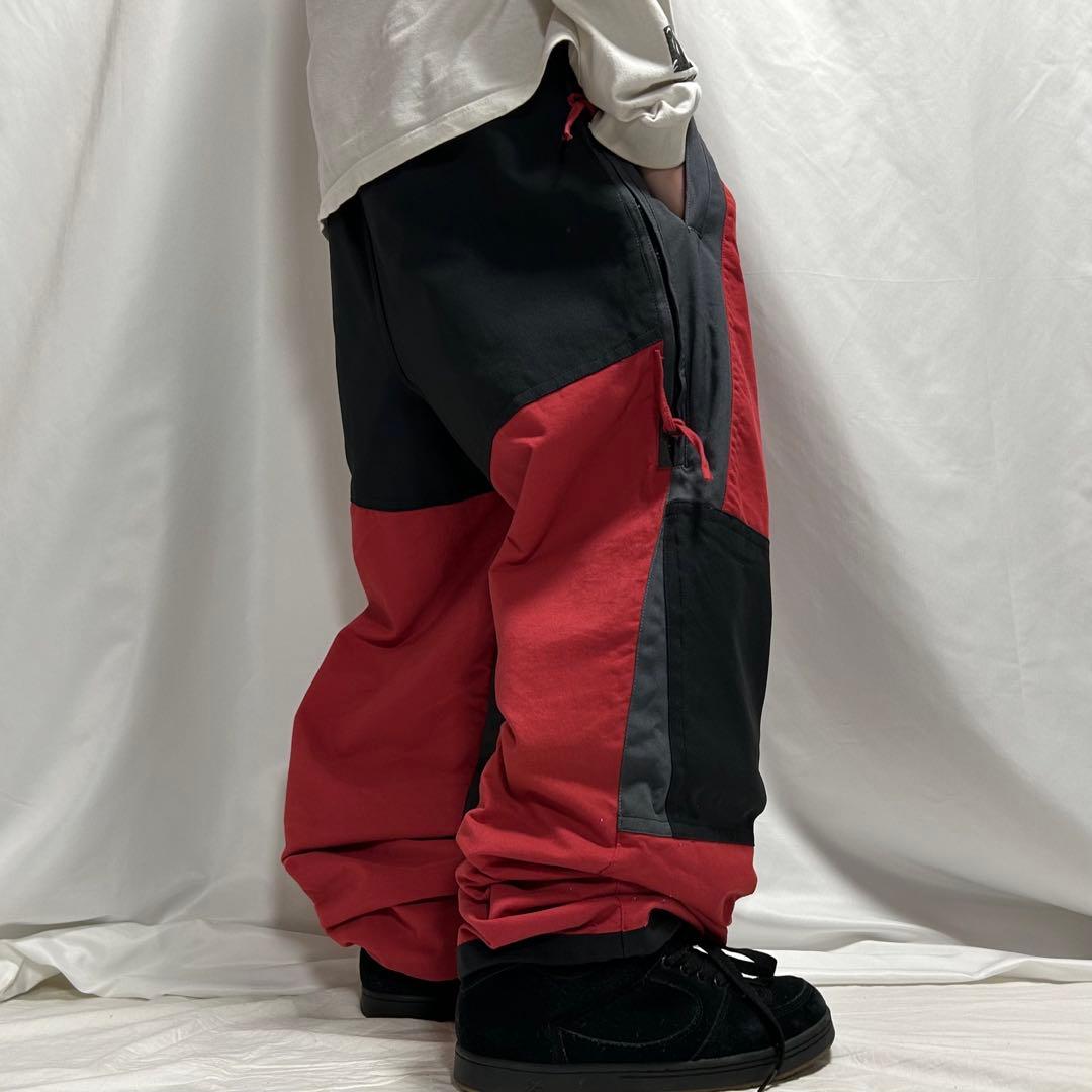 90s CanadianClub スノボ ナイロン バギーパンツ 極太 Tech