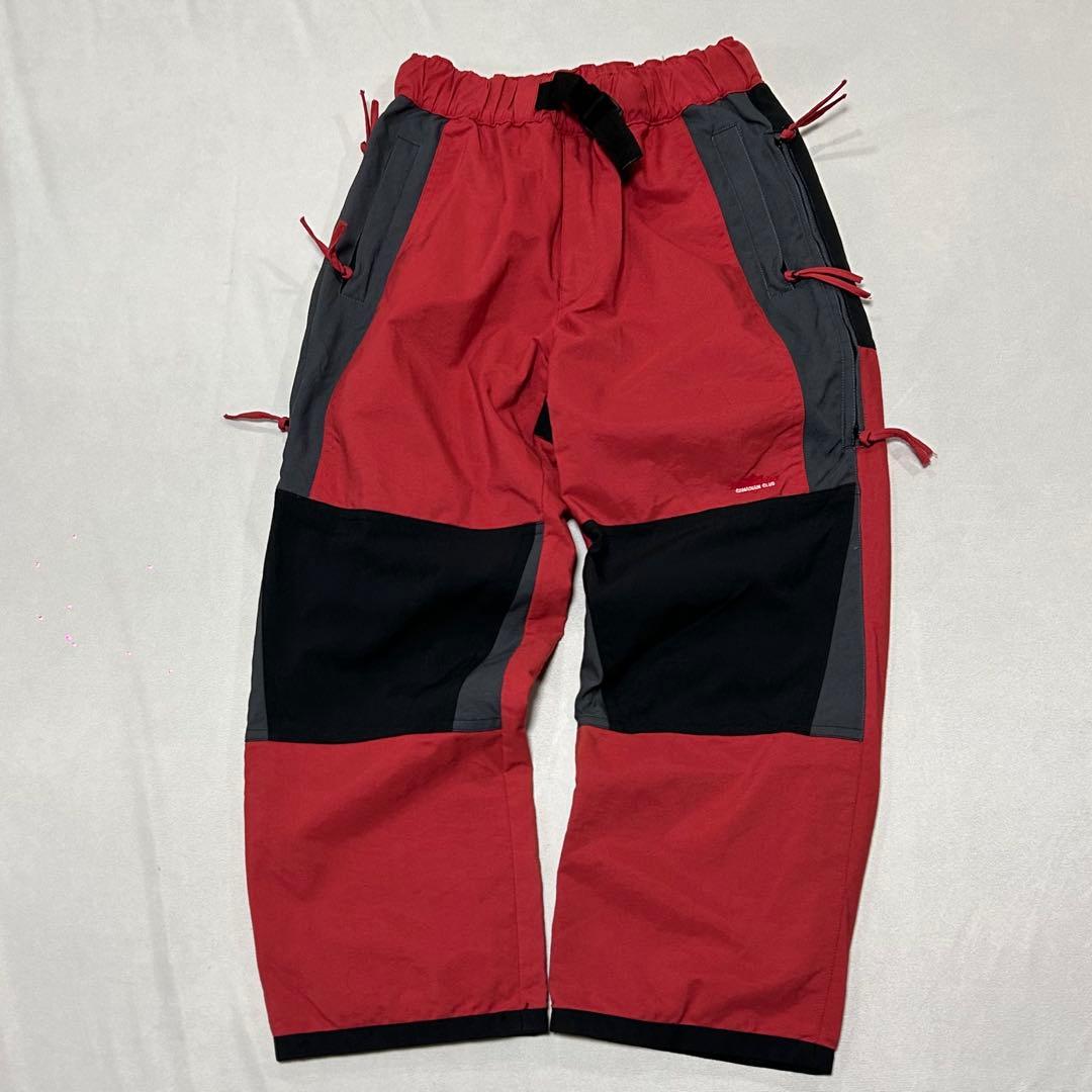90s CanadianClub スノボ ナイロン バギーパンツ 極太 Tech