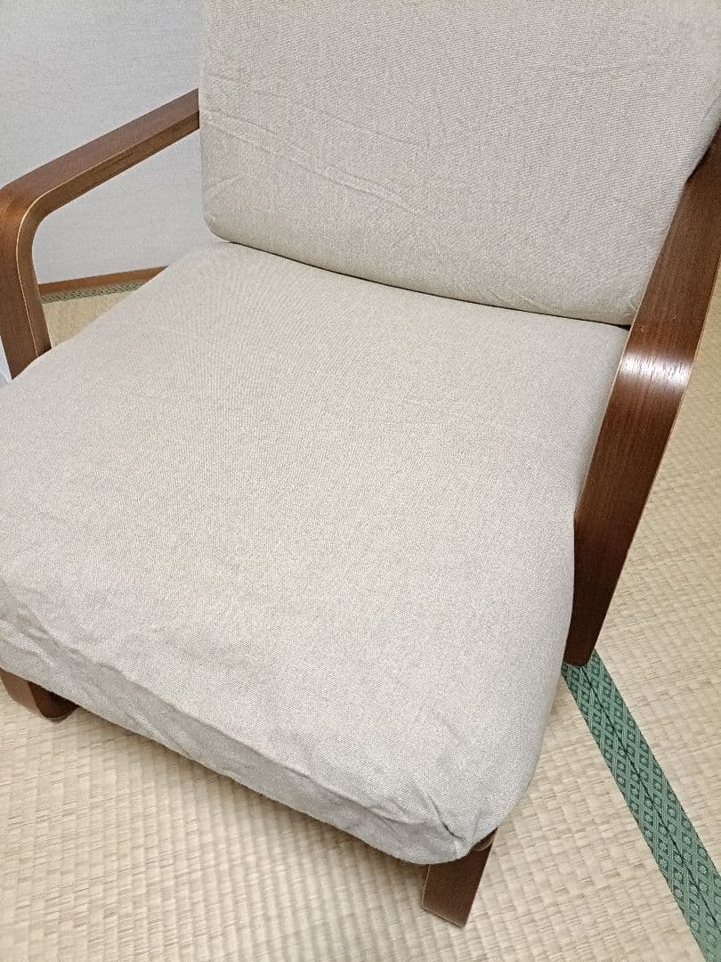 無印良品 リビングでもダイニングでもつかえるソファチェア ウォールナット