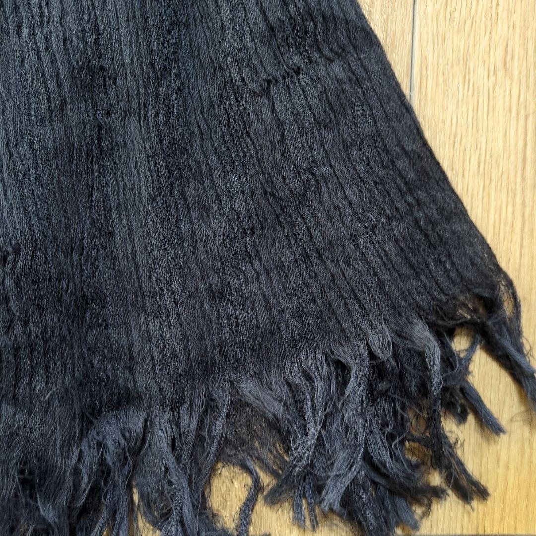 issey miyake men ストール　ブラック