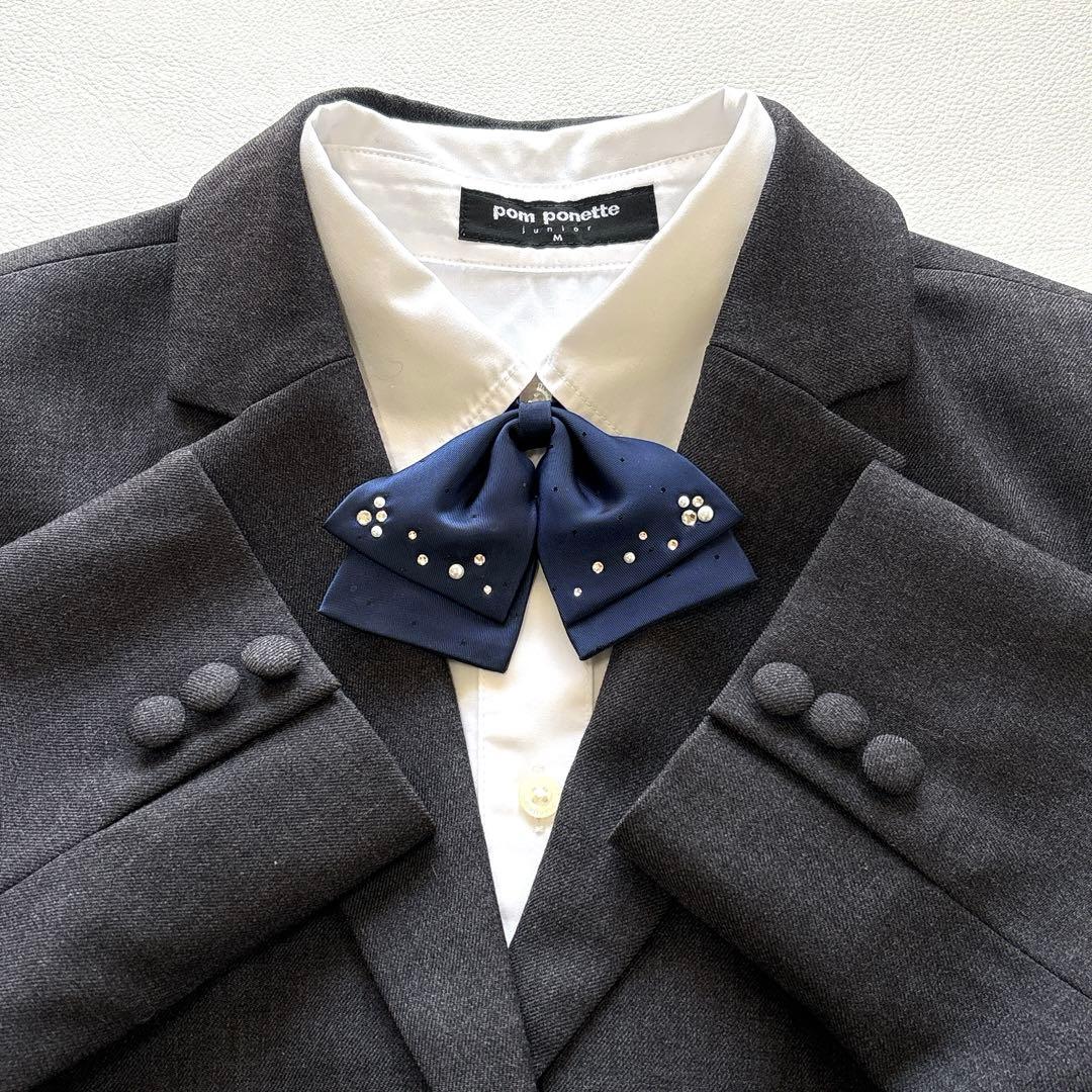美品✨ポンポネット　フォーマル スーツ M 150 定番 卒服 受験 面接