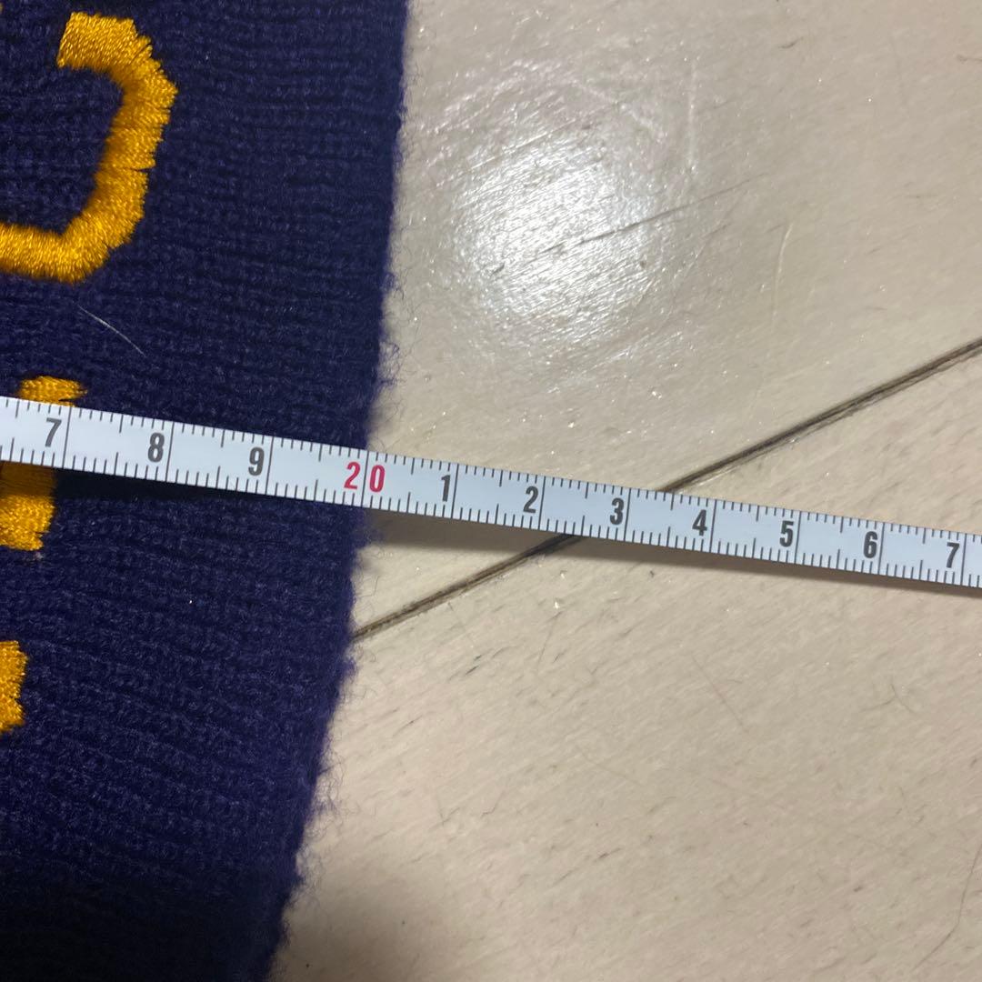 Stussy NYC刺繍 ネイビー ビーニー　90s stussy ニット帽