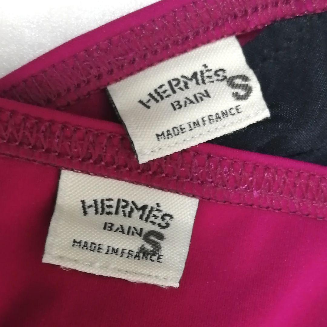 極美品✨ エルメス　水着　ビキニ　上下セット　ピンク　ポーチ付き　高級感
