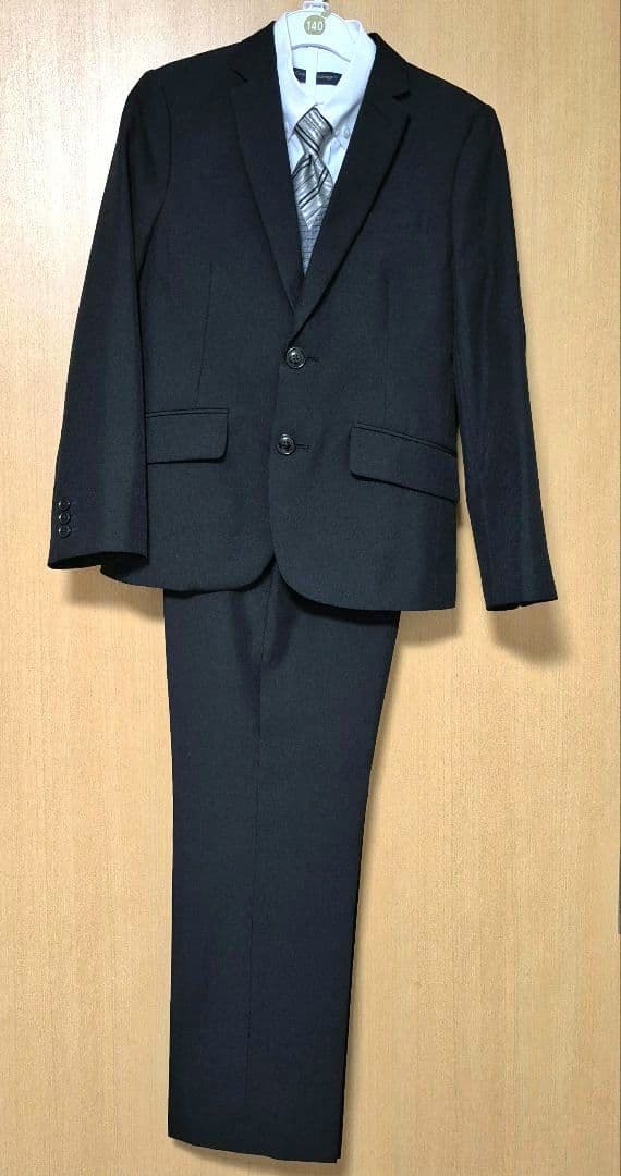キャサリンコテージ 男の子 140 フォーマル スーツ 卒業式 黒 ★美品★