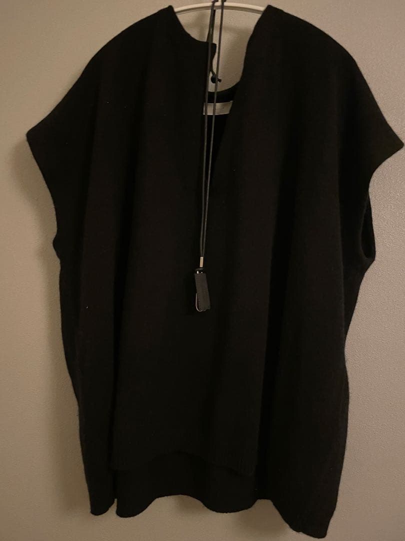 かぐれ　ラムウールワイドニットベスト　kagure