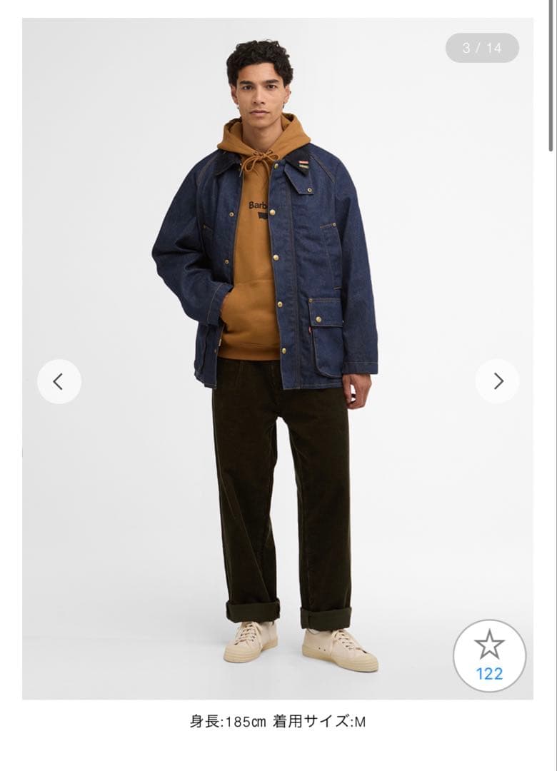 Barbour × Levi's bedale ビデイル バブアー リーバイス