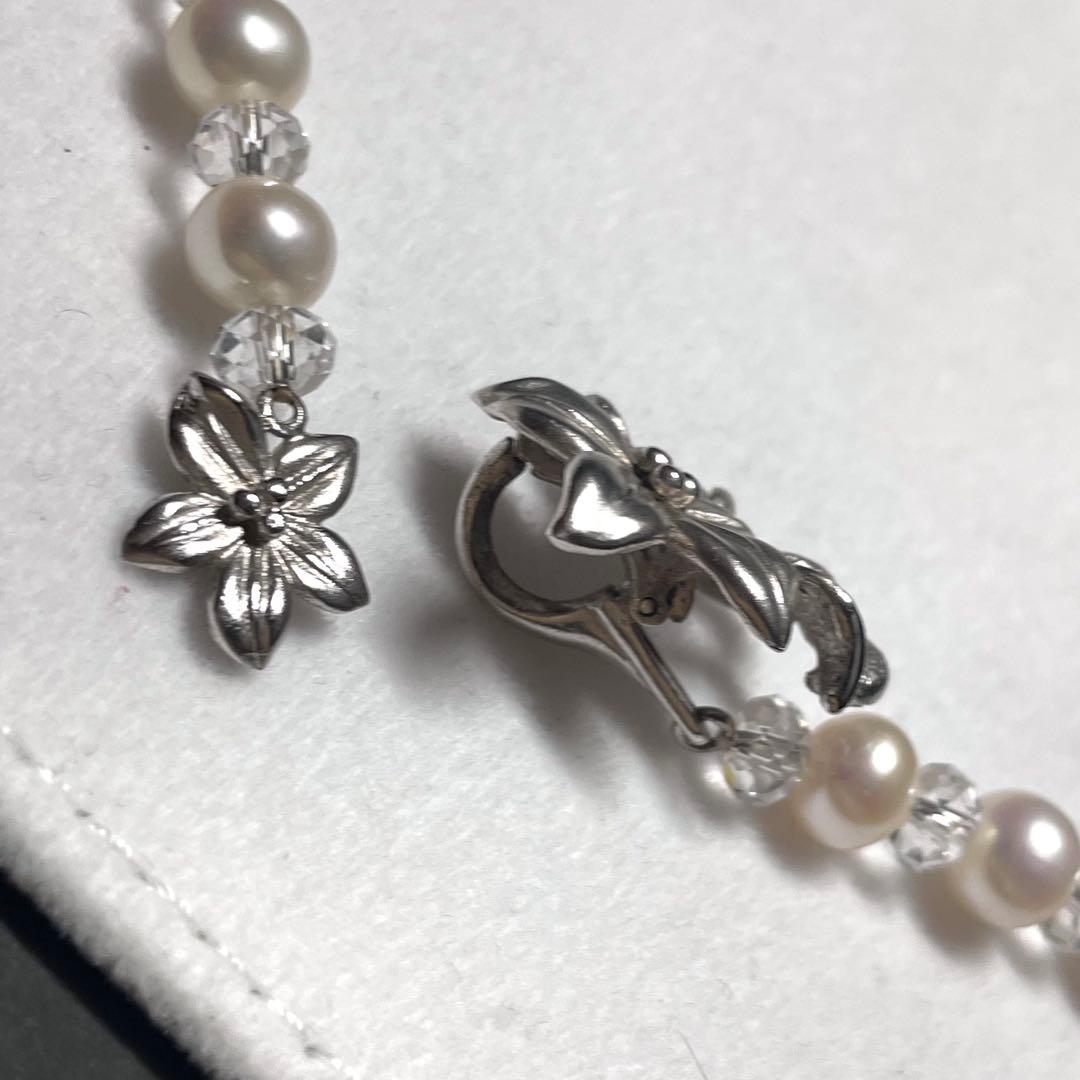 【テリ最強 】パールネックレス 長さ調節可SILVER7.1-7.5mm ロング