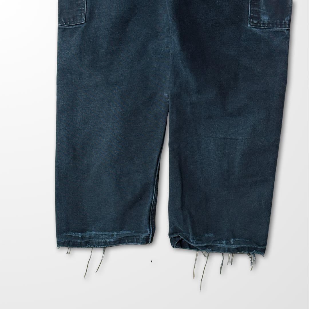 カーハート　ダブルニー デニムパンツ USA製 33 30 ブラック　フェード