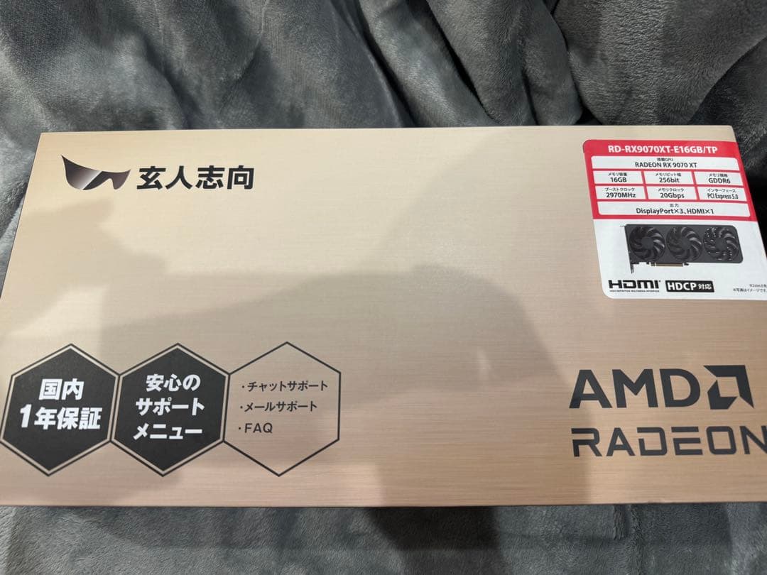 【新品】RADEON RX9070XT 玄人志向