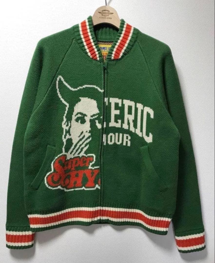 SUPER HYS 極美品 ジャカード ジャンパー アウター ブルゾン ニット