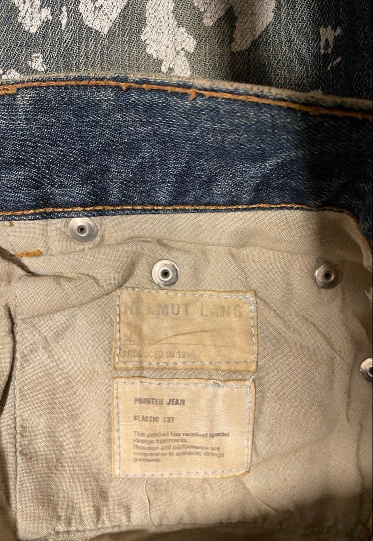 ヘルムートラング helmut lang ペンキ デニム ジーンズ