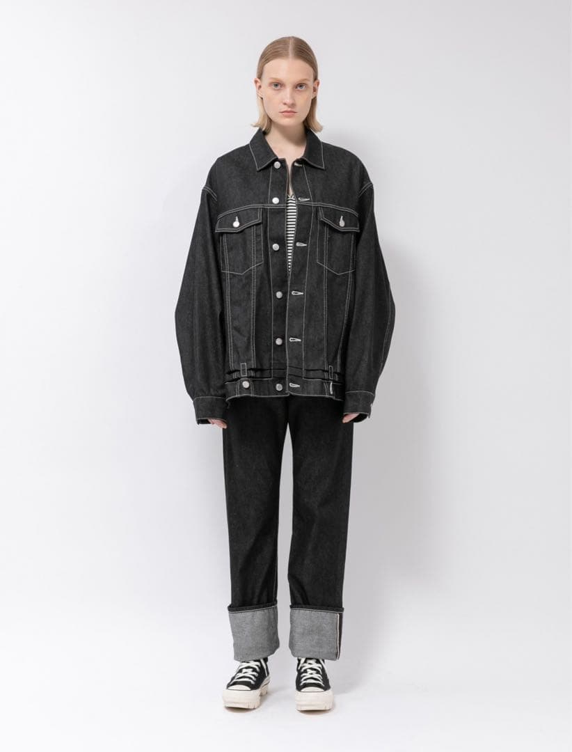 beautiful people デニムジャケット　ブラック