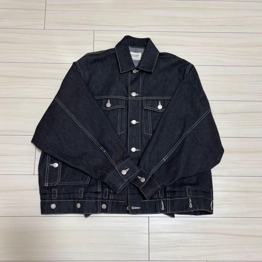beautiful people デニムジャケット　ブラック
