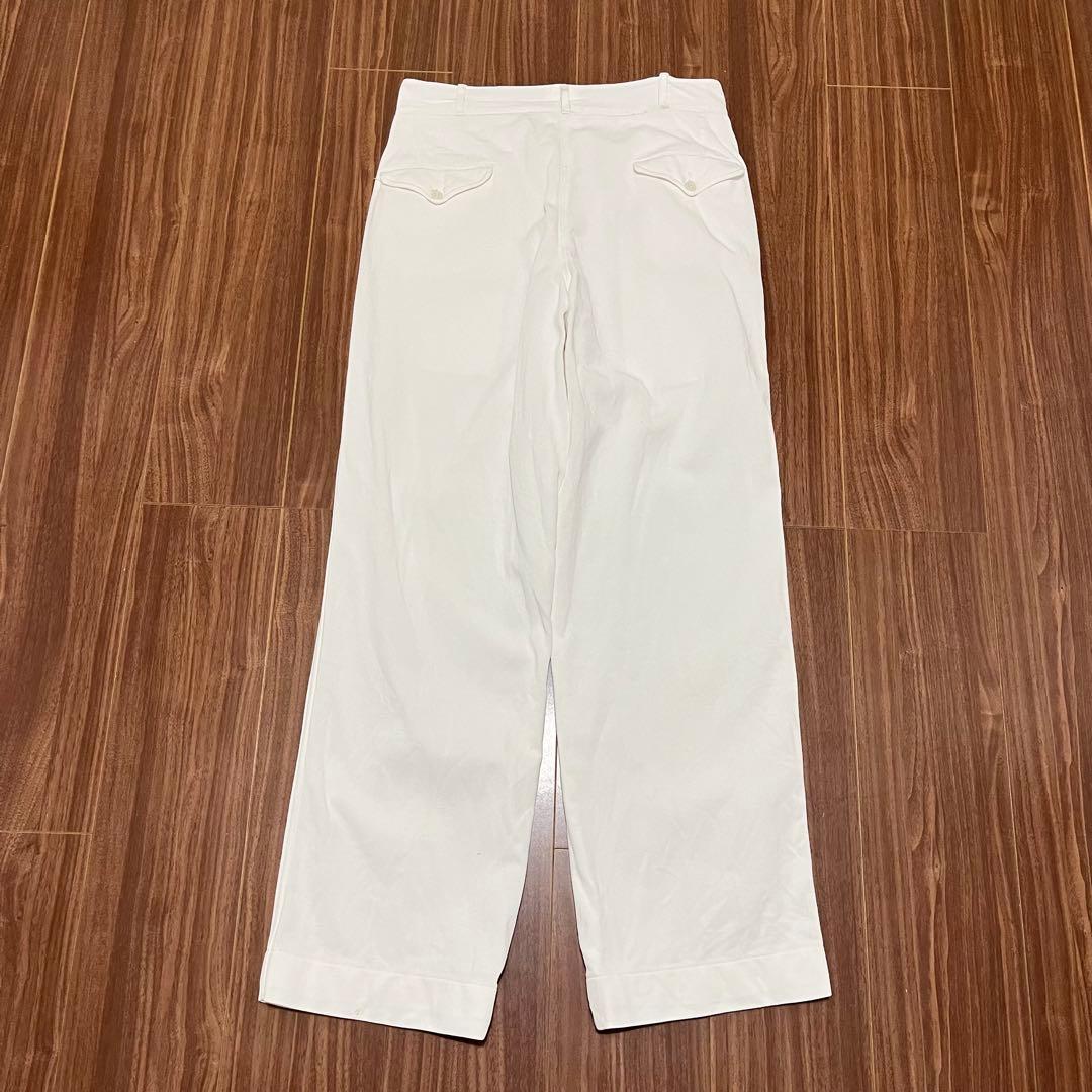 ビンテージ40s白チノパン古着メンズレディースokセーラーパンツM軍物アメリカ軍