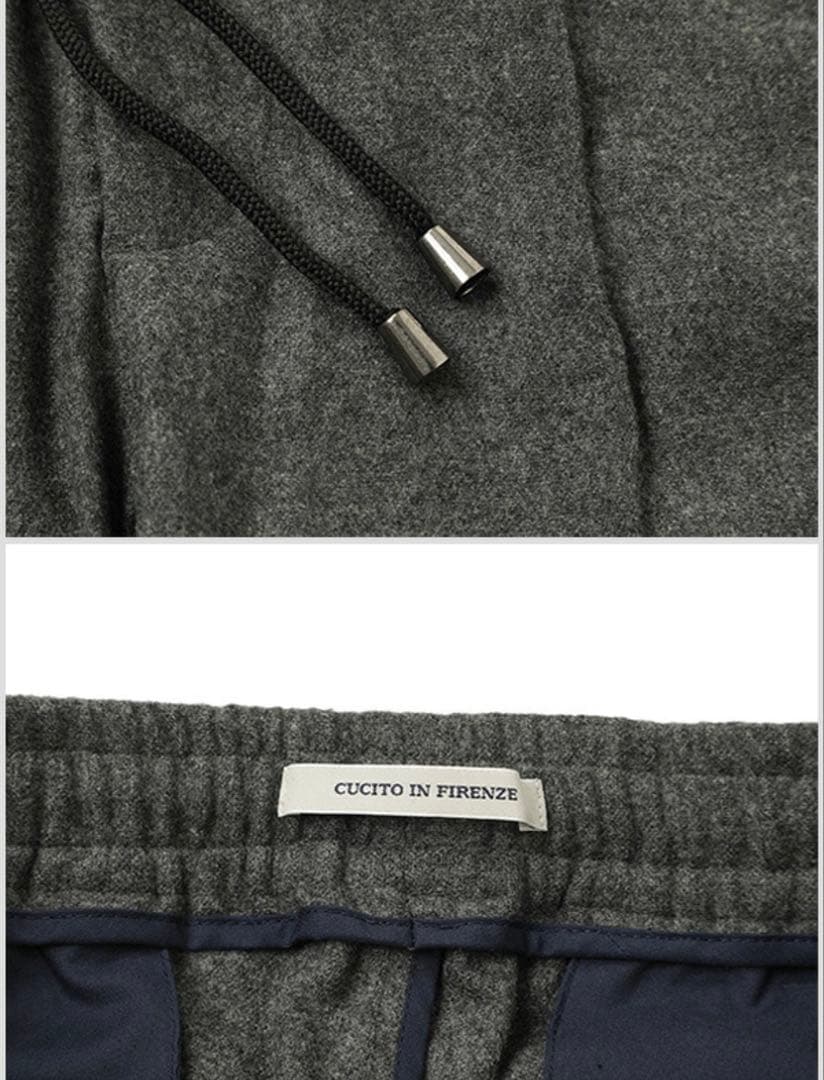 新品【干場義雅×菅原靴店】giabsarchivio前後永久クリースパンツ46