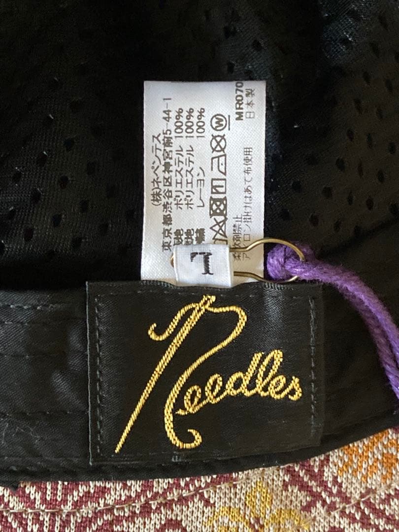 タグ付き Needles ニードルス 総柄 花柄 蝶 バケット ハット Lサイズ