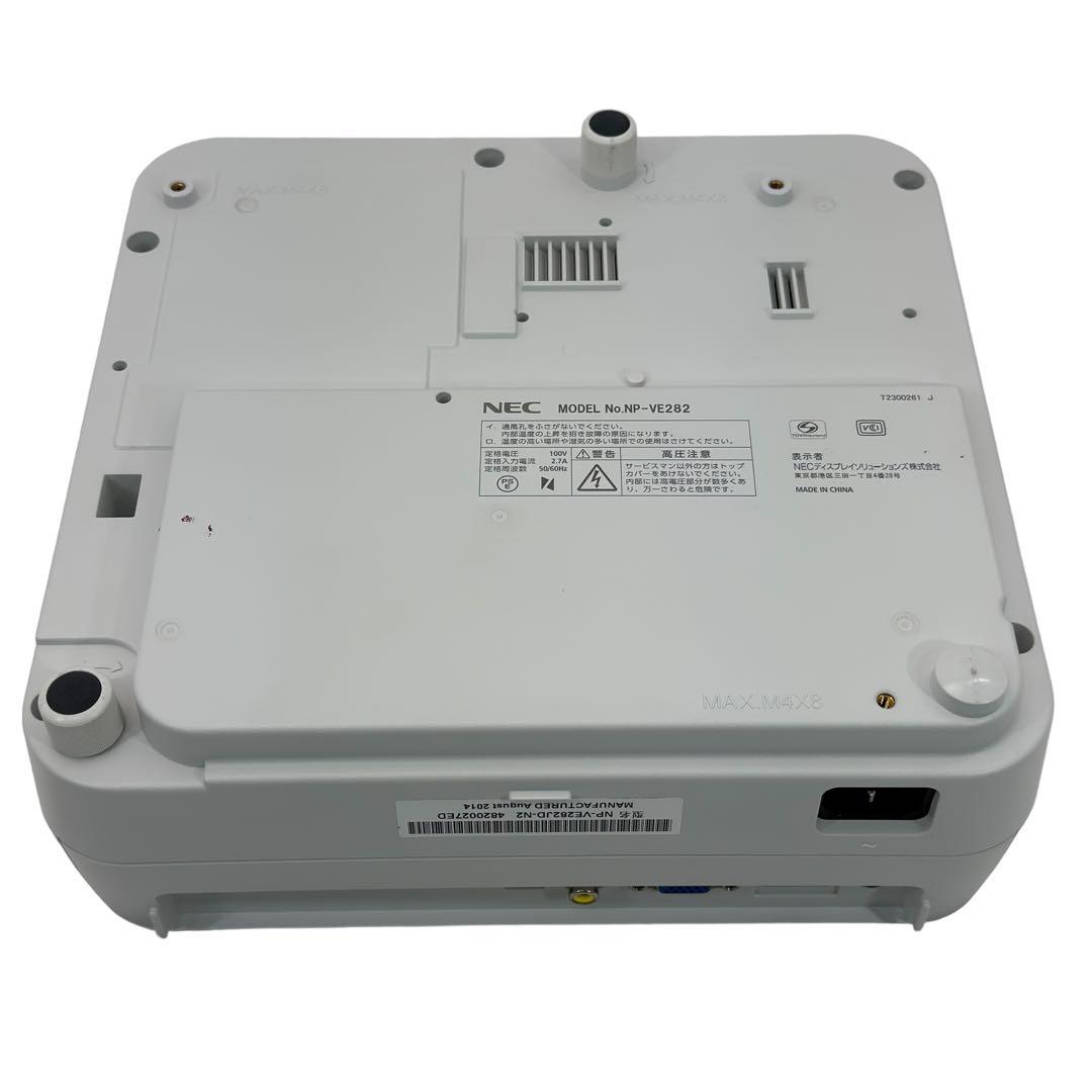 NEC DLPプロジェクター NP-VE282JD-N2 使用時間/558H
