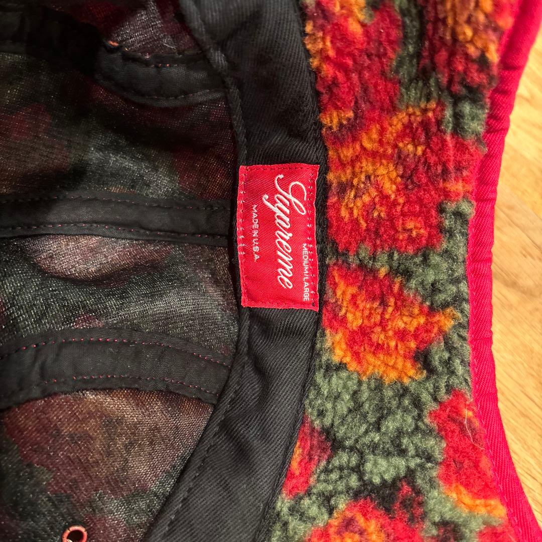 Supreme Roses Sherpa Fleece Camp Cap美品