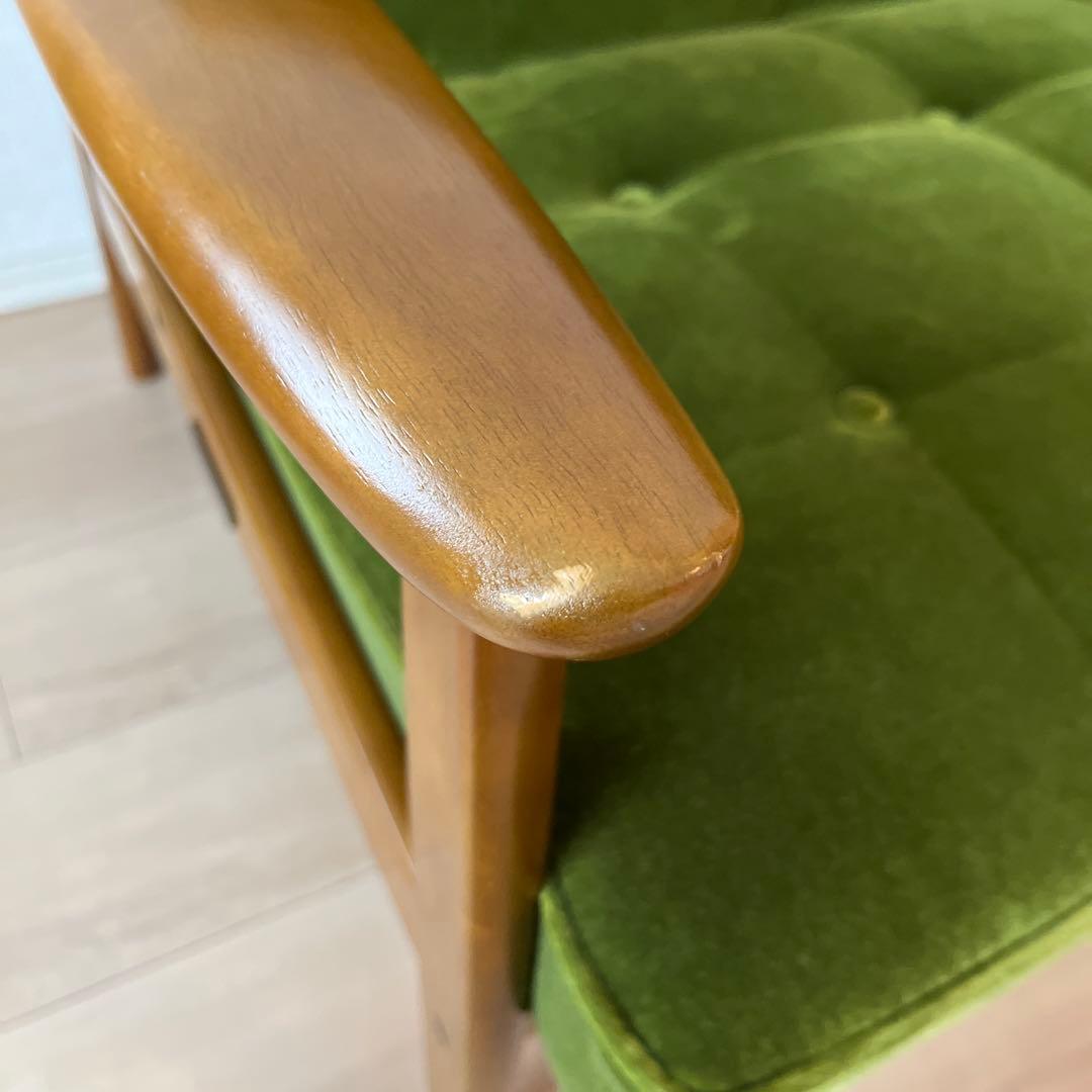 M*c様 【美品・送料込】カリモク60 Kチェア 2シーター モケットグリーン