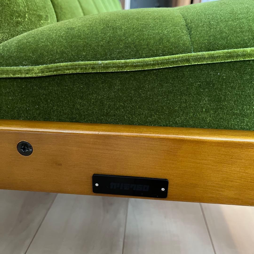 M*c様 【美品・送料込】カリモク60 Kチェア 2シーター モケットグリーン