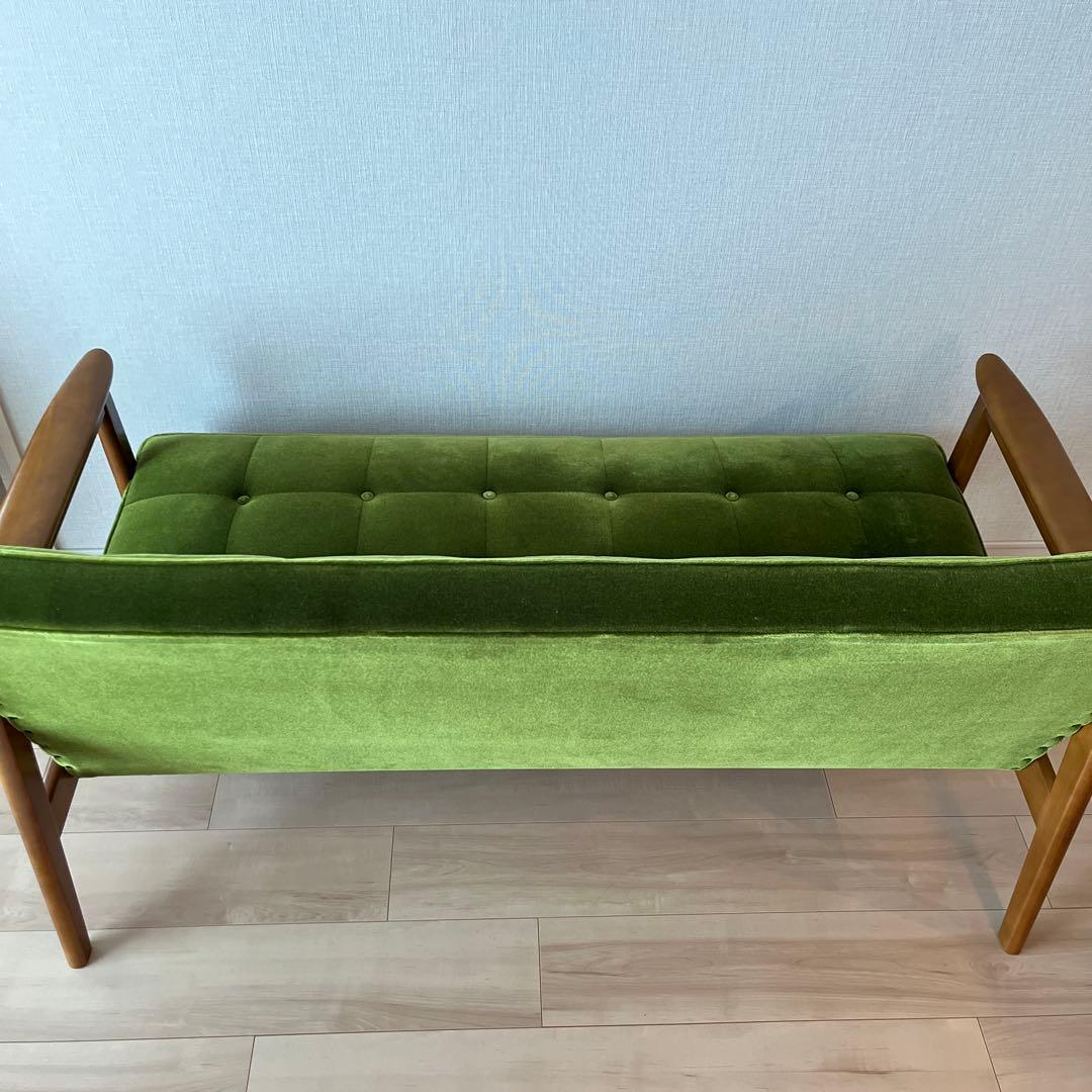 M*c様 【美品・送料込】カリモク60 Kチェア 2シーター モケットグリーン