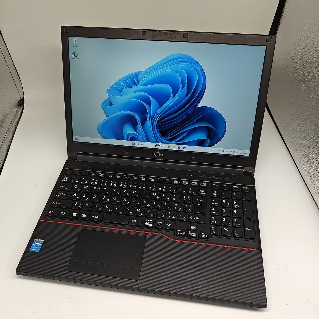 【富士通】A744 高性能i7 SSD480GB 16GB ブラック ノートPC