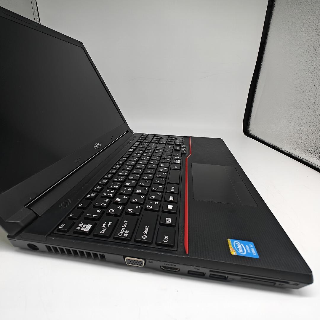 【富士通】A744 高性能i7 SSD480GB 16GB ブラック ノートPC