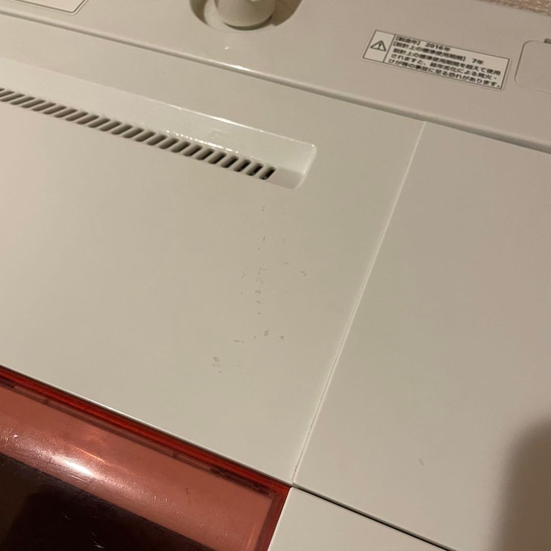 【送料込】AQUA 全自動洗濯機 6kg AQW-KS60D ホワイト×ピンク