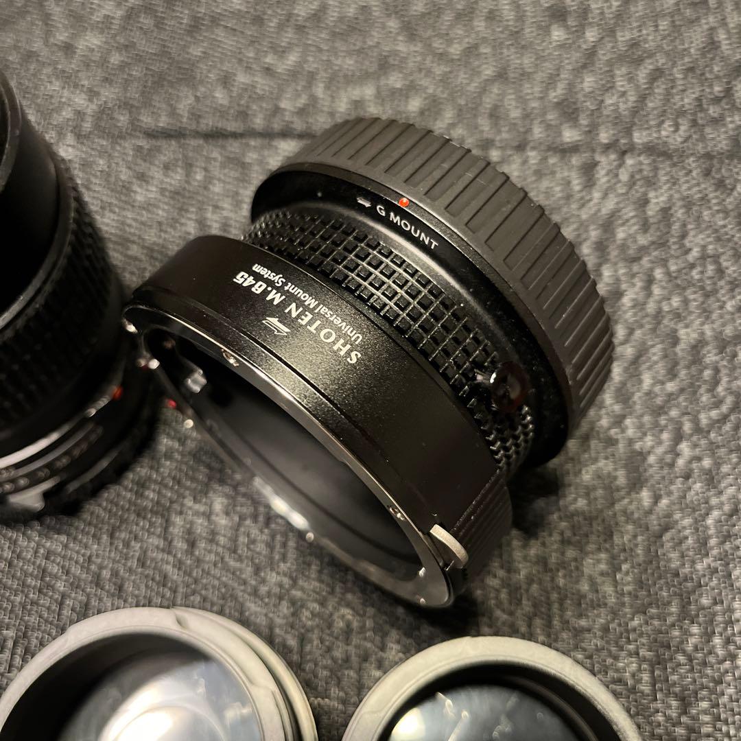 マミヤ80mm マクロ 、150mm レンズ GFX・L・Z UMSアダプター