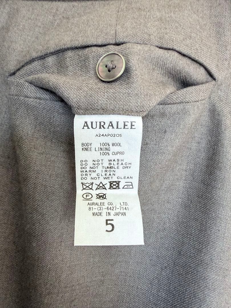 パンツ AURALEE 24aw SUPER LIGHT WOOL SLACKS