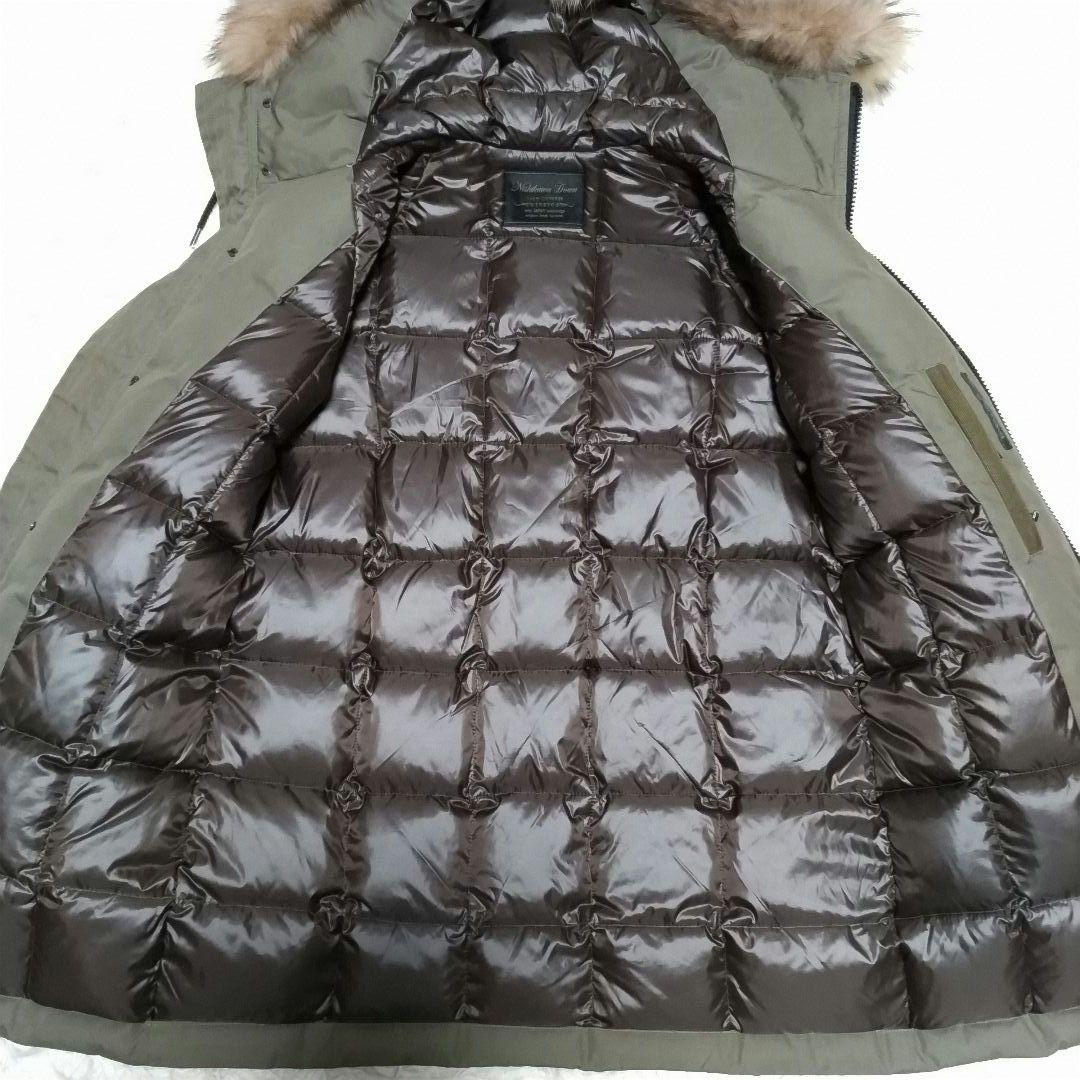 美品　ナノユニバース　西川ダウン　ダウンジャケット　ラクーン　着脱可　N-3B