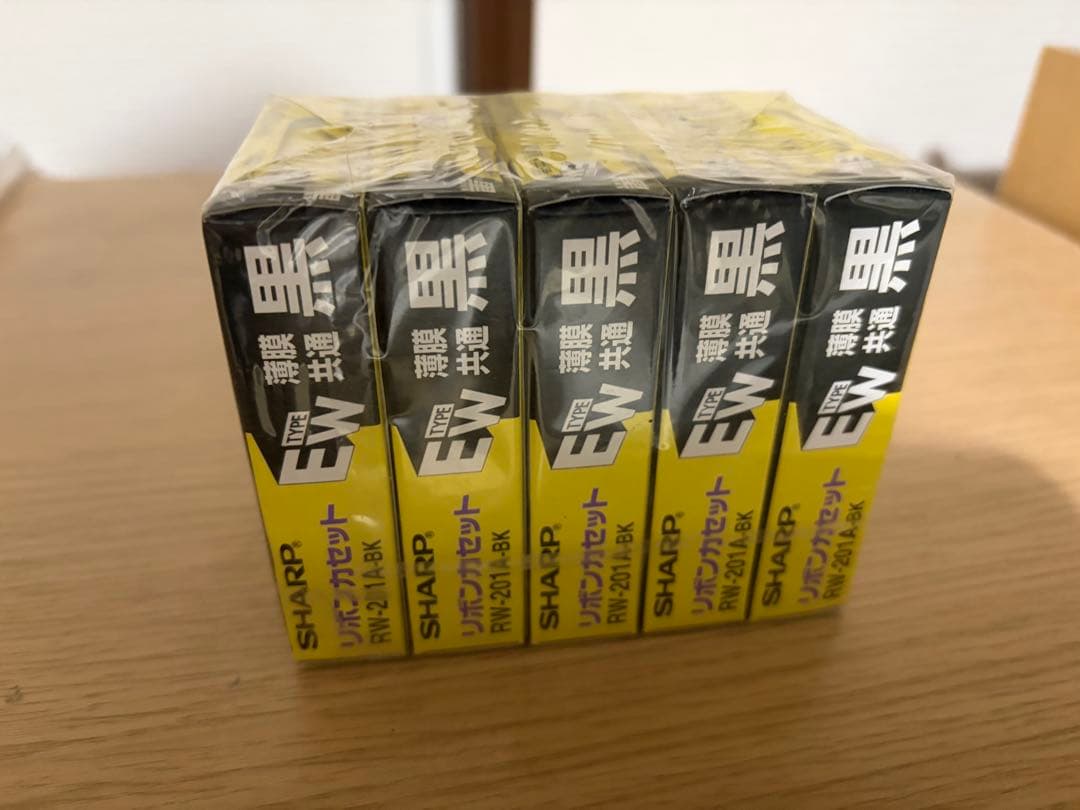 SHARP EWタイプ リボンカセット 黒 170m RW-201A-BK