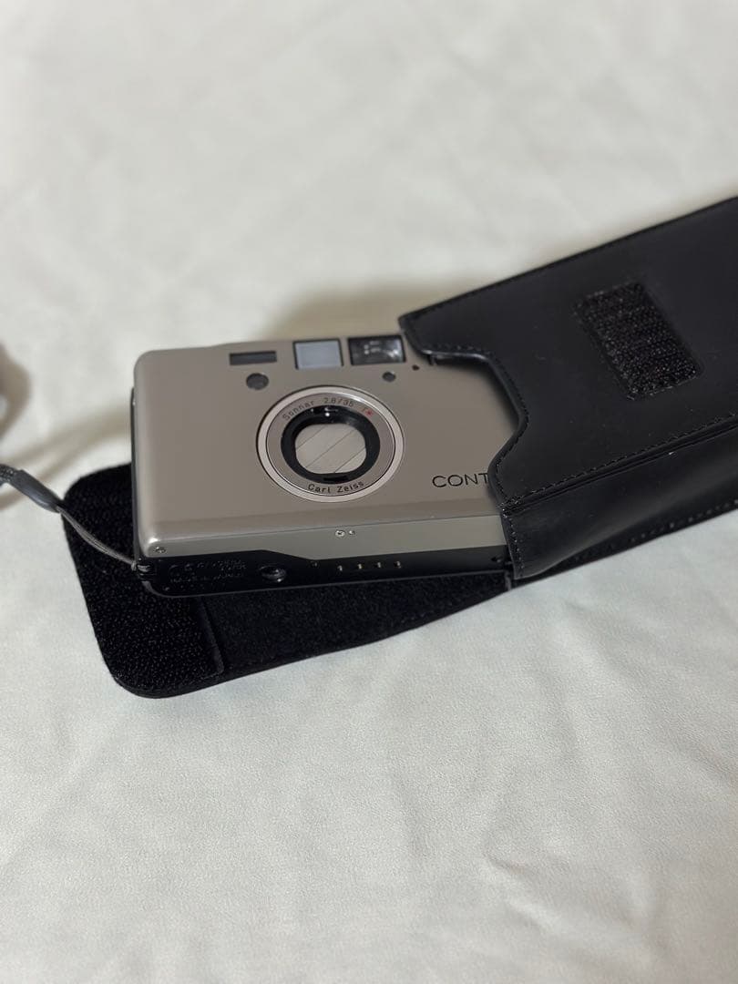 【美品】箱・ケース・当時の値札付 CONTAX T3 フィルムカメラ シルバー