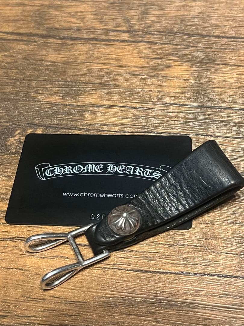 クロムハーツ クロスボールレザーベルトループ　CHROME HEARTS