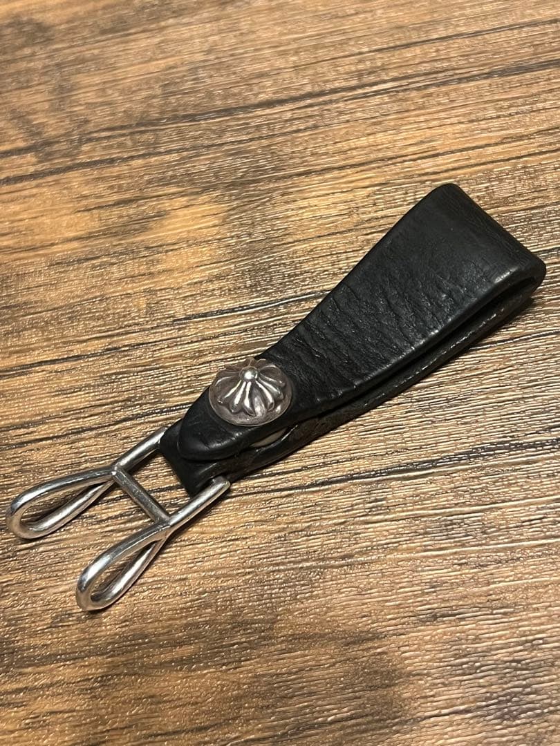 クロムハーツ クロスボールレザーベルトループ　CHROME HEARTS