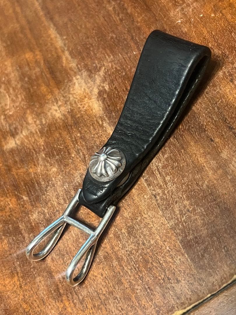 クロムハーツ クロスボールレザーベルトループ　CHROME HEARTS
