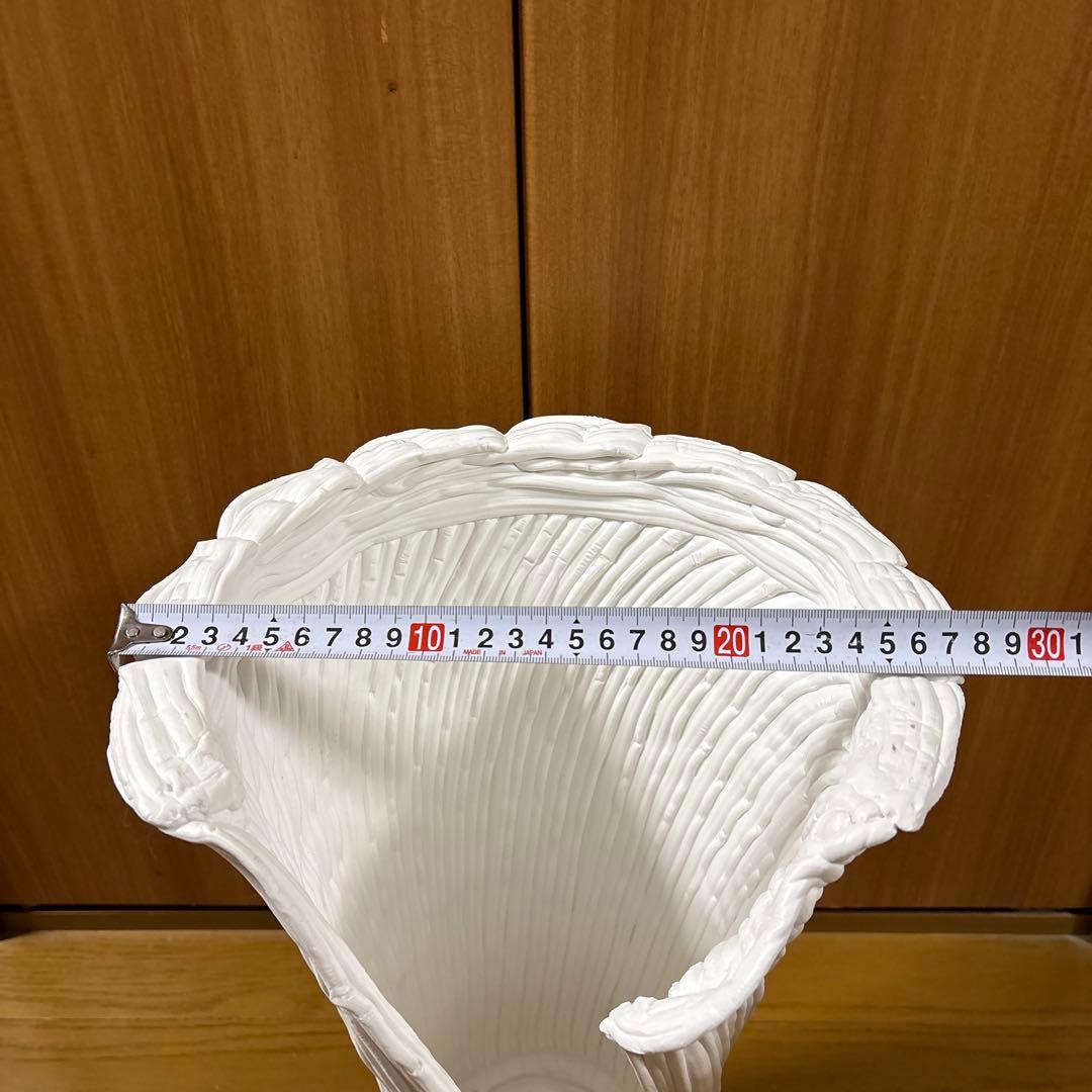 【新品未使用品】紲鉢(綱木紋) らせん美　Sスリット　ホワイト