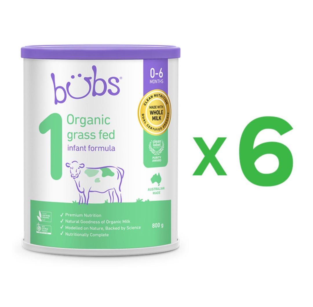 6缶 Bubs バブズ オーガニック 粉ミルク ステップ1 FREMON出品