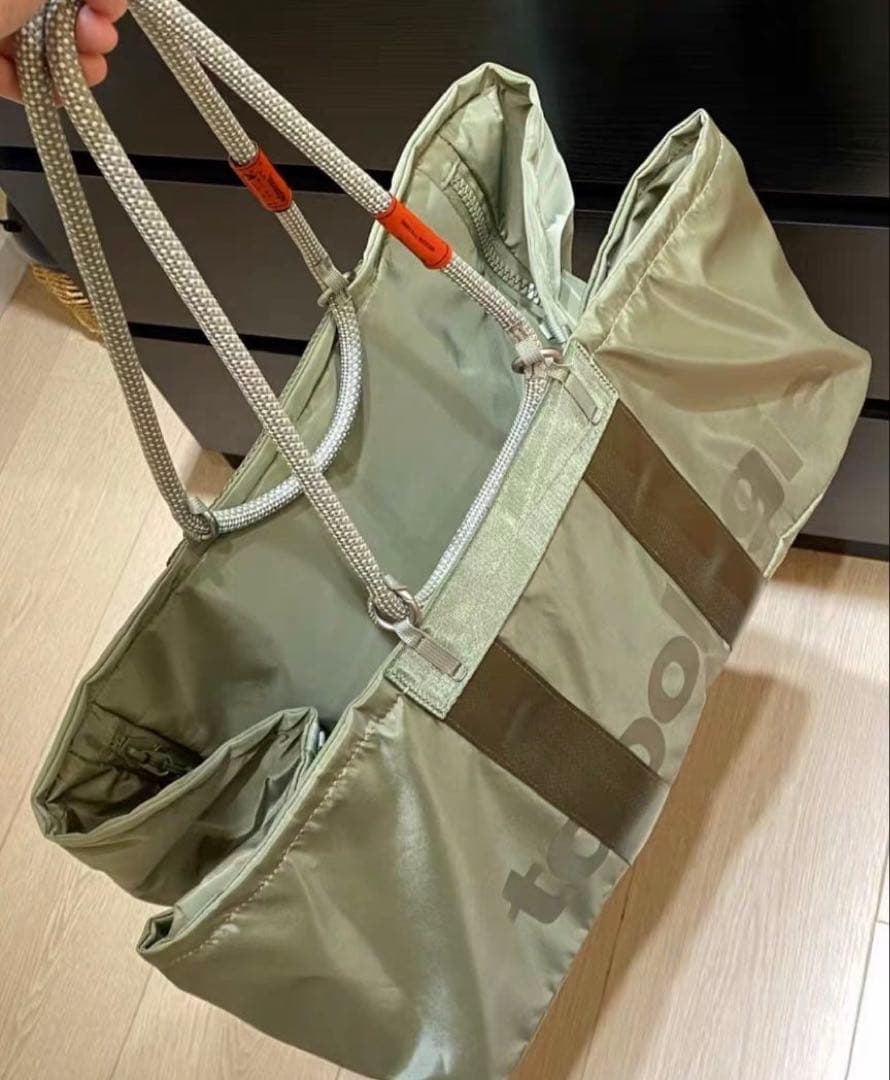 topologie オリーブグリーン エコバッグ トポロジー トートバッグ