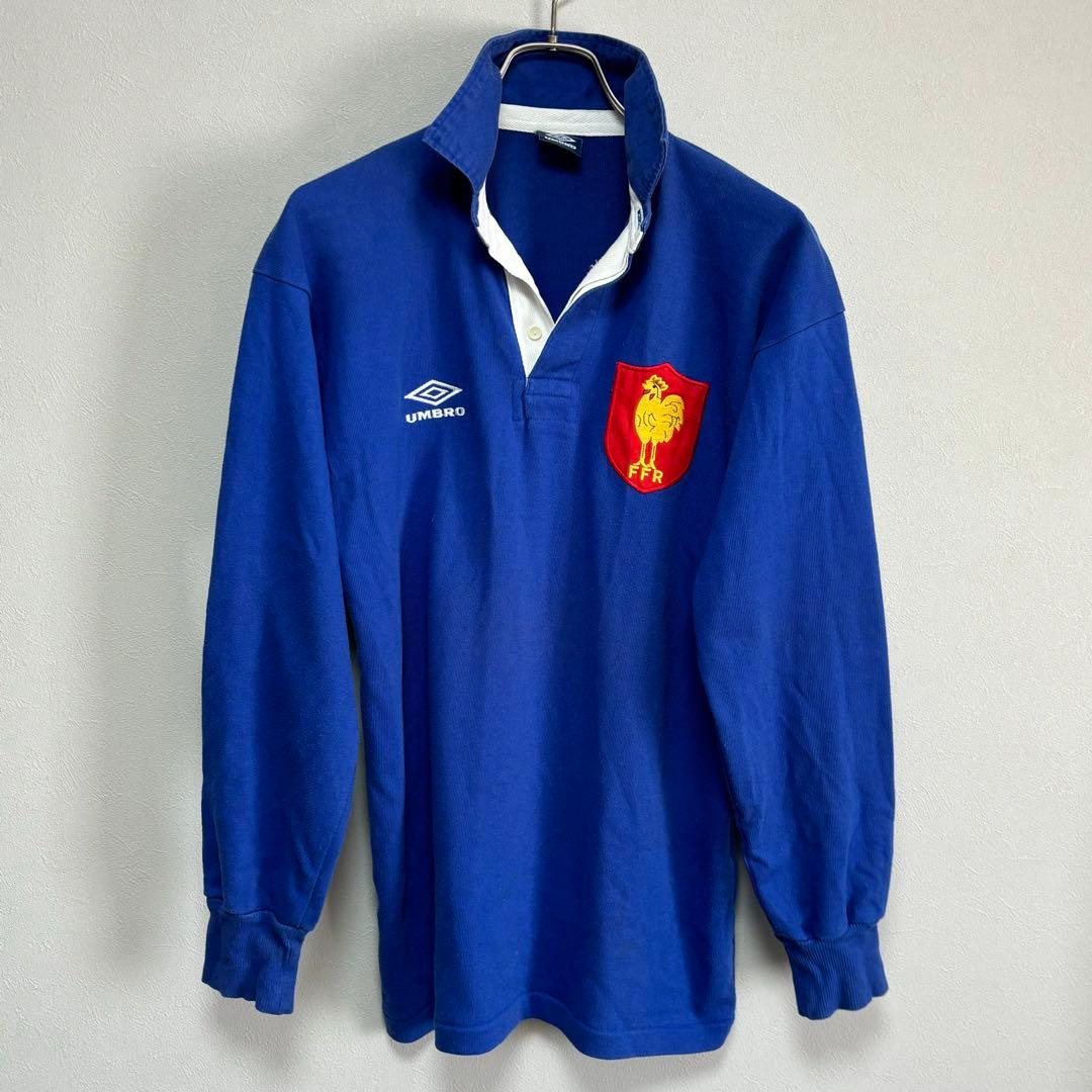 UMBRO アンブロ ラグビー フランス代表 ラガーシャツ ロングスリーブポロ