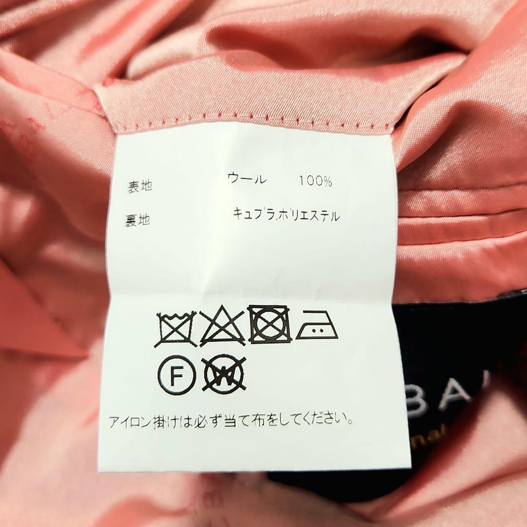 SCABAL テーラードジャケット ヘリンボーン ツイード ロゴ ボタン 美裏地