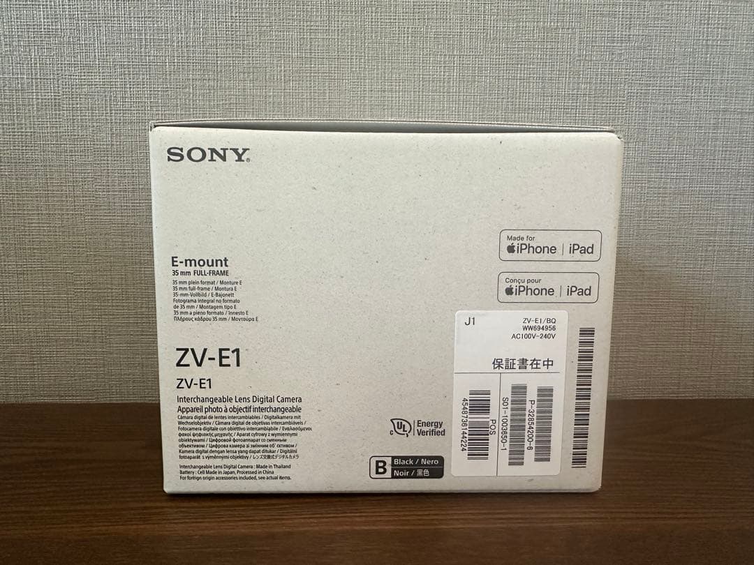SONY ZV-E1 カメラ