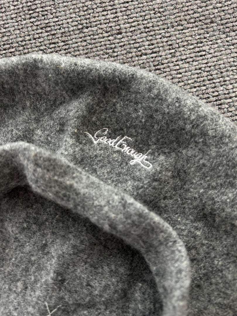 超希少90s初期GOODENOUGH×KANGOL グレーベレー帽 藤原ヒロシ