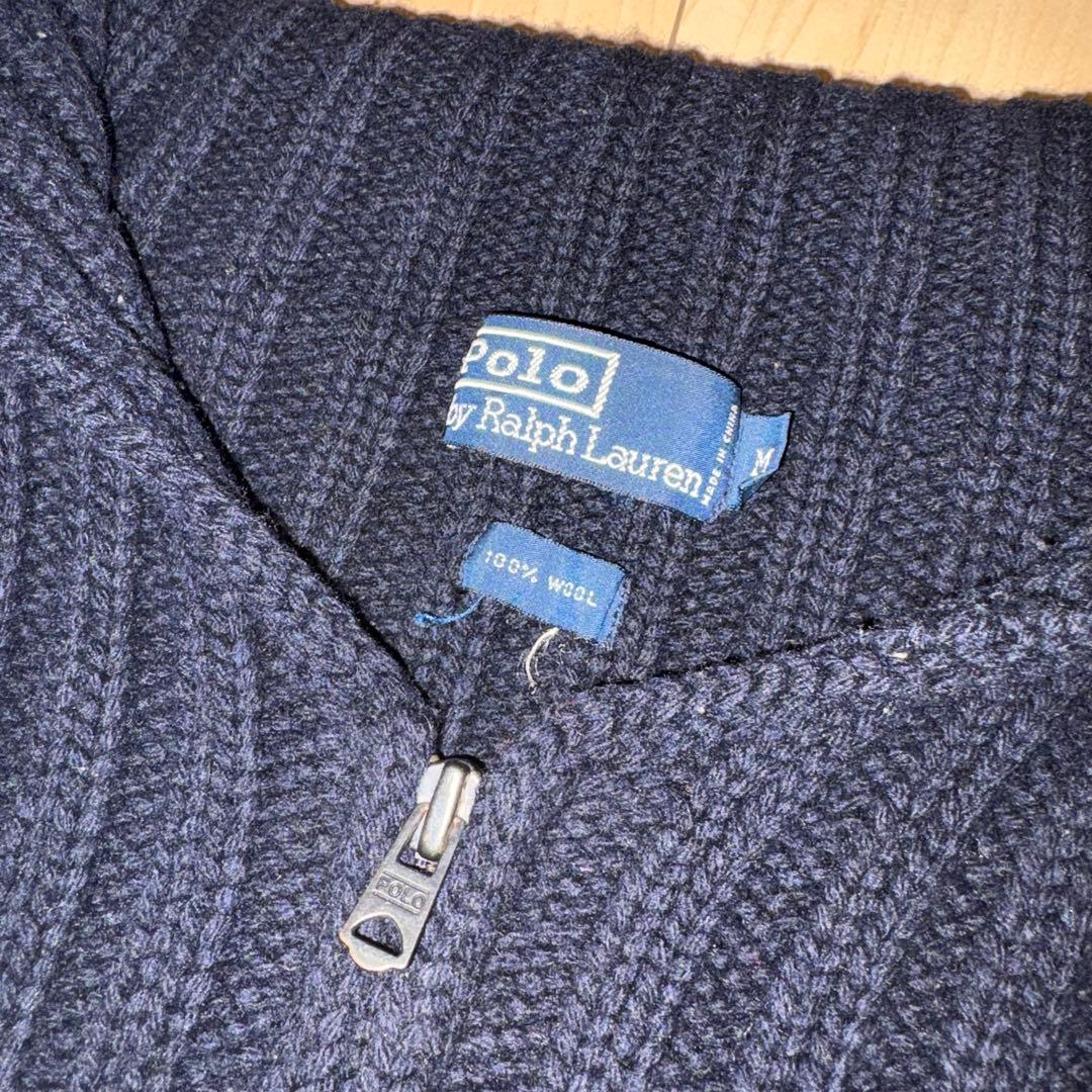 O*S様 90s ラルフローレン ドライバーズニット ポニー無し ブラック ウー