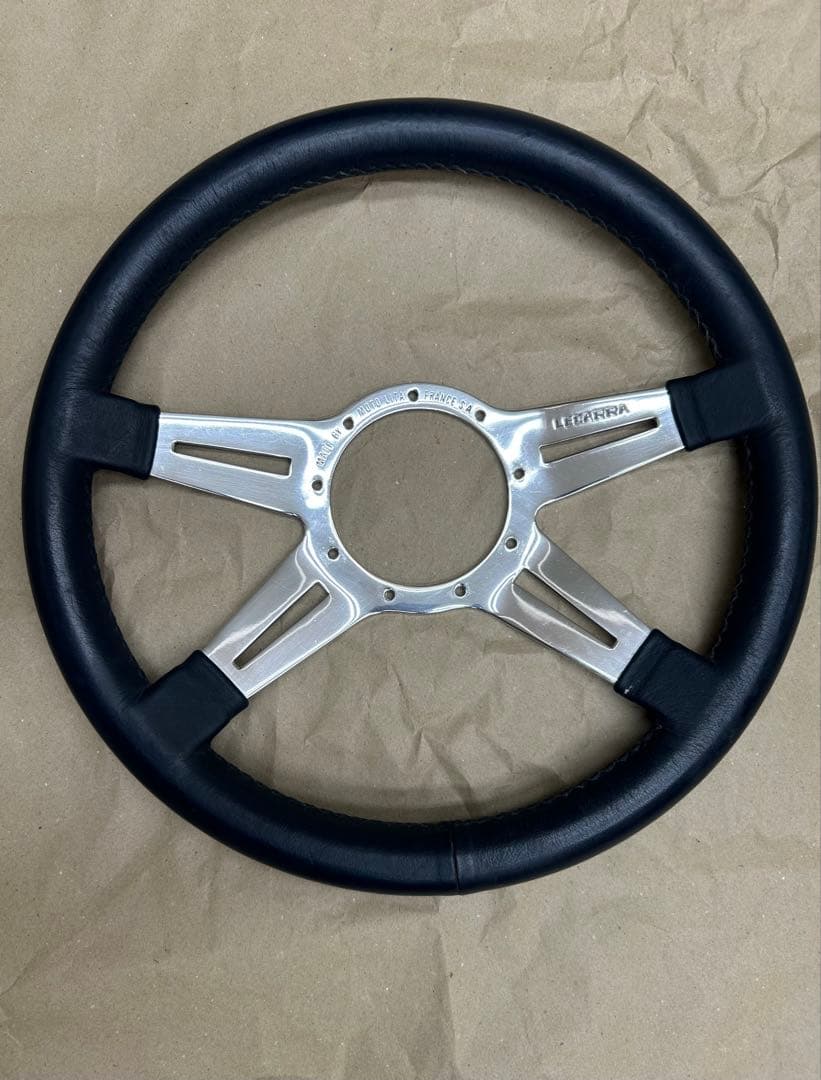 LECARRA レカラ　ステアリング 36パイ 紺色