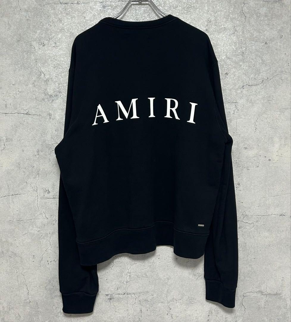 【人気】AMIRI MA LOGO CREWNECK スウェット トレーナー 黒