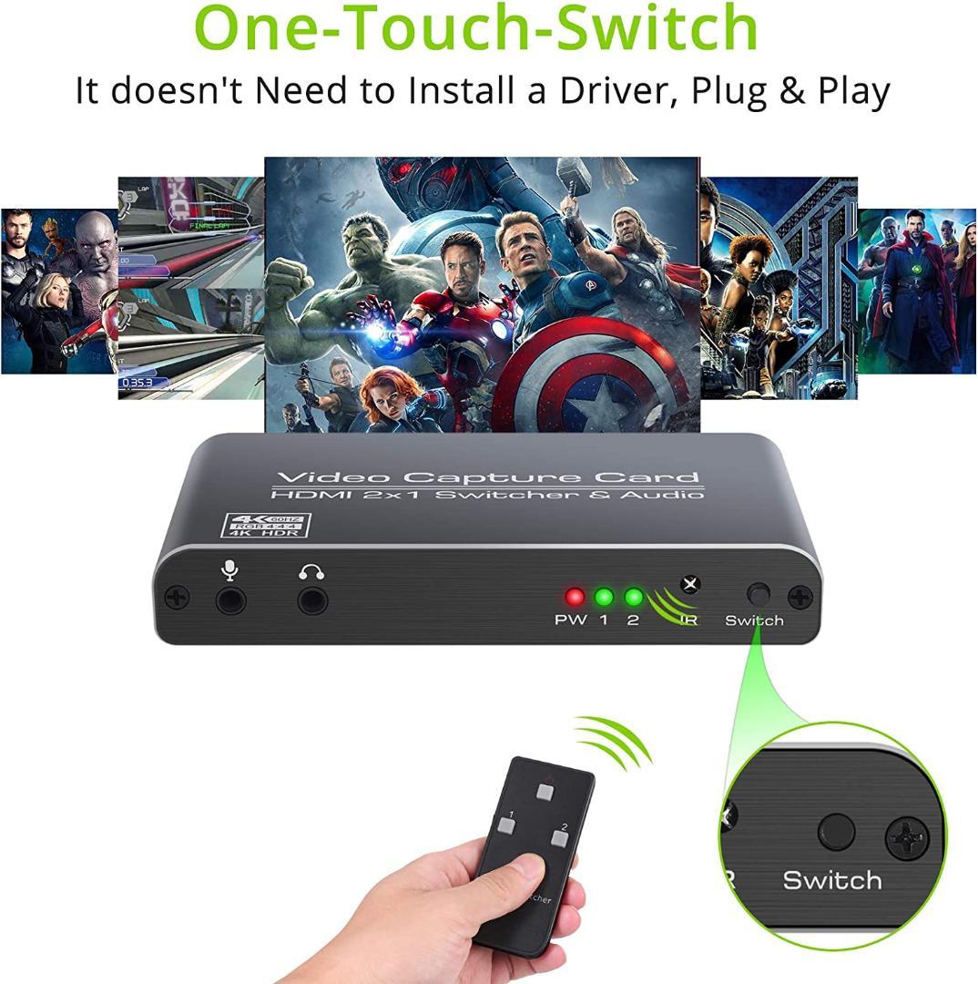 LiNKFOR キャプチャーボード ゲームキャプチャー ビデオキャプチャー