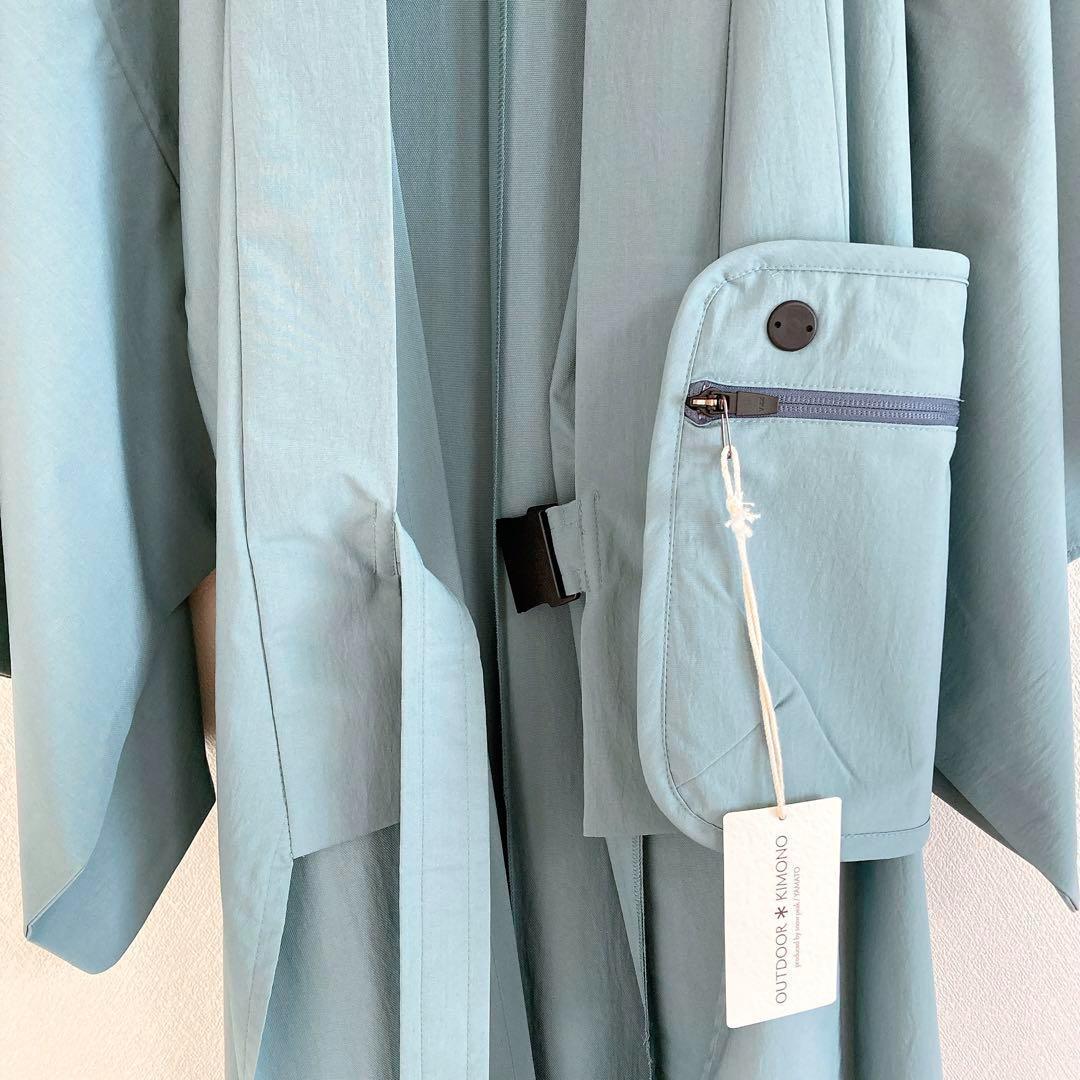 ぼ*ん様 スノーピーク　OUTDOOR KIMONO　着物　ポーチ　ブルー　M