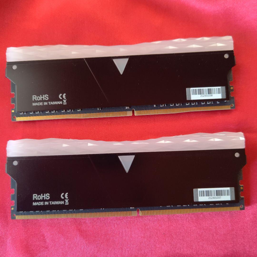 v-color DDR4-3200 8GB メモリ 2枚セット